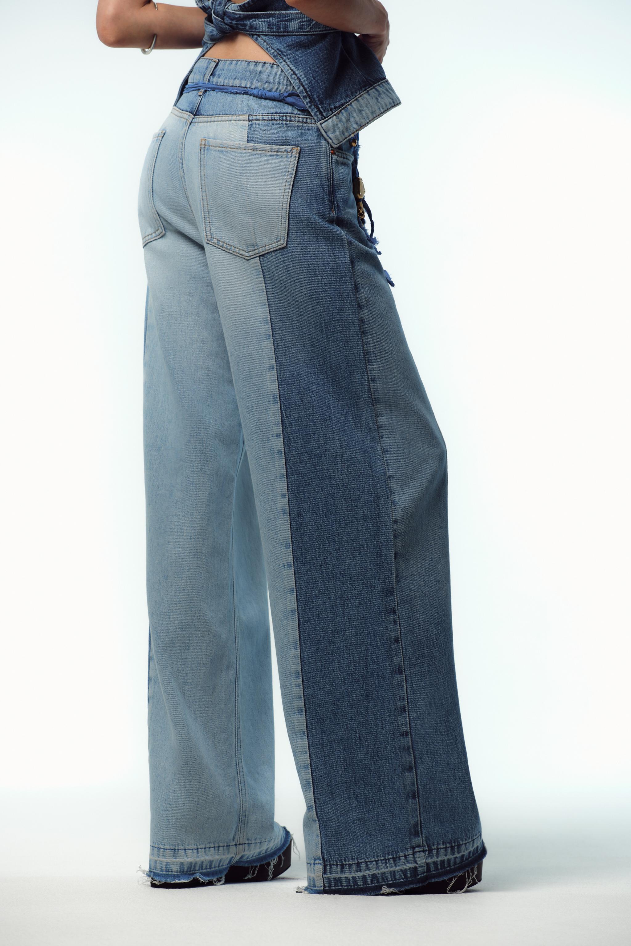 JEAN Z1975 WIDE LEG TAILLE HAUTE COMBINÉ